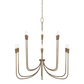 456801mz Capital Lighting 456801 Marley 12 Light 40 Inch W Candle Style - Bronze