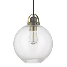 4641ga-136 Capital Lighting 1 Light Mini Pendant Graphite With Aged Brass