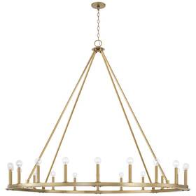 4913ad Capital Lighting Pearson 20 Light Chandelier Brass -