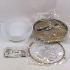 Ckcl4822-2w-bb Cargifak White Flush Mount Light Fixture Ceiling 120v