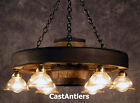 Castantlers 30 Cast Downlight Wagon Wheel Chandelier Light Antler 752025858141
