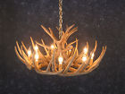 Castantlers Cast Whitetail 12 Cascade Antler Chandelier Rustic Cabin Lighting Made In Usa 752025859544