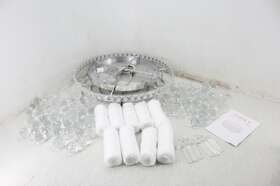 C2a007 Ceenli Crystal Flush Mount Ceiling Chandelier 6 Light Fixture Pendant