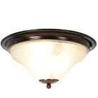 617272 Ceiling Af Light Flush Bronze Lighting Oil 3 Mount Rubbed Sanibel 16 "
