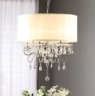 Sc-1566 Ceiling Fixture Drum Shade Light Crystal Living Modern Lamp Chandelier Room