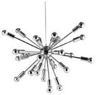 Mcm8010 Ceiling Fixture Metal Starburst Chandelier Chrome Modern Light Sputnik