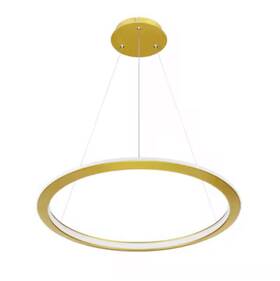 M1283 Century 21 New Adjustable Light Led Chandelier Gold Brushed Round 60 Inch X22