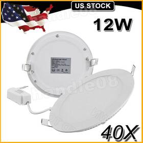 Yp12wl Cerbiut 40pcs Led Recessed Ceiling Panel Down Lights Bulb Lamp Fixture Cool White