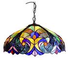 Ch18780vt18-dh2 Chloe Lighting Stained Glass Victorian Light Ceiling Pendant 091037951243