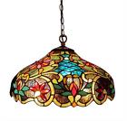Ch1a674vb18-dh2 Chloe Lighting Stained Glass Victorian Light Ceiling Pendant 091037690821