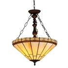 Ch31315mi18-uh2 Chloe Lighting Stained Glass Mission Light Inverted Pendant 091037951120