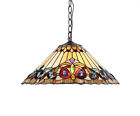 Ch33318vi18-dh2 Style " Tiffany Chloe Stained Glass Pendant 18 Lamp Victorian Dia