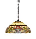 Ch33360vr18-dh2 Chloe Lighting Stained Glass Victorian Light Ceiling Pendant 091037691019