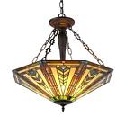Ch36321gm25-uh3 Chloe Lighting Stained Glass Mission Light Inverted Pendant 602573006191