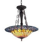 Ch36659yv22-uh3 Chloe Lighting Stained Glass Light Inverted Ceiling Pendant 013964815139