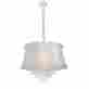 Cha-jul226-pc-140-rht Radionic Hi Tech Julia 6 Light Crystal Chandelier With Pearl Shade 743724243994