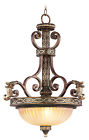 8548-64 Chain Seville Pendant Lighting Livex Fixture Hang 3 Bronze Palacial