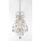 L723-cw-334 Chandelier 1-light Matte Crystal Dainty Silver