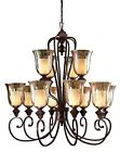 21048 Chandelier 12 Elba Light Chandeliers Candle Uttermost