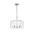 Hd-1089bn Chandelier 3-light Dimmable Sloped Ceiling Adaptable Steel In Brushed Nickel