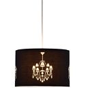 6023-01 Chandelier Opera Pendant Lamp Black Light Adesso