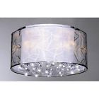B577-ccp-250 Chandelier Crystal Indoor 5-light Chrome Flushmount