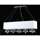 Bdp-56jw Chandelier Crystal 5-light Chrome Rectangular