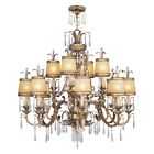 8888-65 Chandelier Bella . - Livex Gold Leaf La Vintage 38w