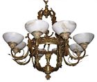 C-348 Chandelier Fg-47 -ul-listed Bronze Hand-crafted Rococo 36-