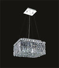 H7.5-48 Chandelier " Crystal Ceiling Fixture Pendant L12 W12 Rectangular