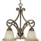 P4200-91c Chandelier Lighting Biscay 3-light Crackle Progress Le Jardin