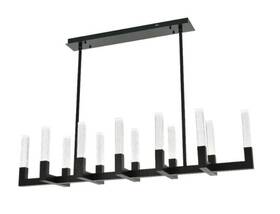 Chandeliers4less 196683020630 Chandelier Black Foyer Dining Room Or Kitchen Island Ceiling Light Fixture 54 Inch