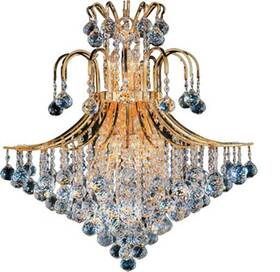 Chandeliers4less 643690953463 K9 Crystal Chandelier Gold Kitchen Island Foyer Dining Room Light Fixture 25 Inch