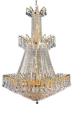 Chandeliers4less 643690953982 French Pendant K9 Crystal Chandelier Foyer Dining Room 18 Light Fixture 43 Inch