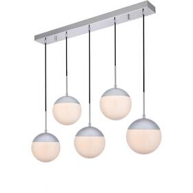 Chandeliers4less 842814154520 Dining Room Or Kitchen Island Chrome Pendant Light Fixture Modern Lighting