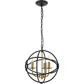 Chandeliers4less 842814164529 Chandelier Dark Brown And Brass Globe Dining Room Light Ceiling Kitchen Island