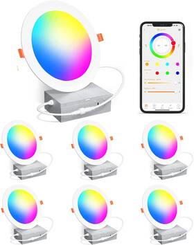 Td4coo1 Changm Smart Recessed Lighting 4 Inch Rgbcw Color Changing 12w Led Ceiling