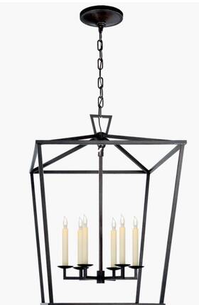 Chapman & Myers 756808973717 And Darlana Large Lantern In Aged Iron