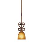 A15010024 Chateau Deville Walnut 1-light Pendant 853257 Bay Mini Hampton