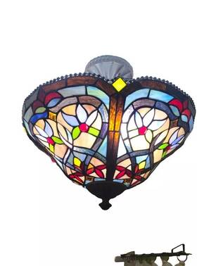 Ch3t381vb16-uf2 Chloe Lighting Two Warm And Inviting Glow Tiffany Style Semi-flush Dark Bronze 2 Lights