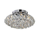 L821-ps-383 Chrome Ball Crystal Chandelier Liata Mount Flush