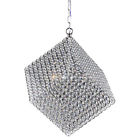 B143-ce-541 Chrome Cube Francisca Chandelier 3-light Crystal