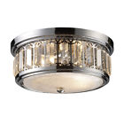 11226 Chrome Light Fixture Ceiling 2 Flushmount Polished Elk Two Lighting