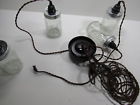 Chswgwm-blbrn Industrial Rewind Mason Jar Chandelier Swag Light Brown No Hard