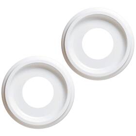 Ciata 810030941583 Ceiling Medallion For Light 9-3/4-inch Smooth White Finish Molded
