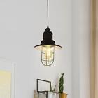 Cjf8992127920195qz Steel Rustic Industrial Mini Pendant Light Single Bulb Ceiling Lamp