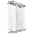 Cl010736 Modern Rain Drop Clear Led Crystal Chandelier 701233676757