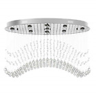 Cl010886 Modern Wave Oval Rain Drop Clear Led Crystal 713145639522