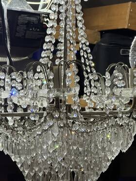 8261chc Classic Lighting Bohemia Crystal Chandelier Chrome - 5 Bulbs From Czech