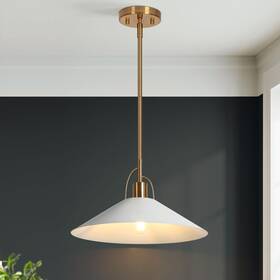 Classy Leaves 698596575592 Pendant Lights Kitchen Island 14-inch Gold And White Light Fixtures